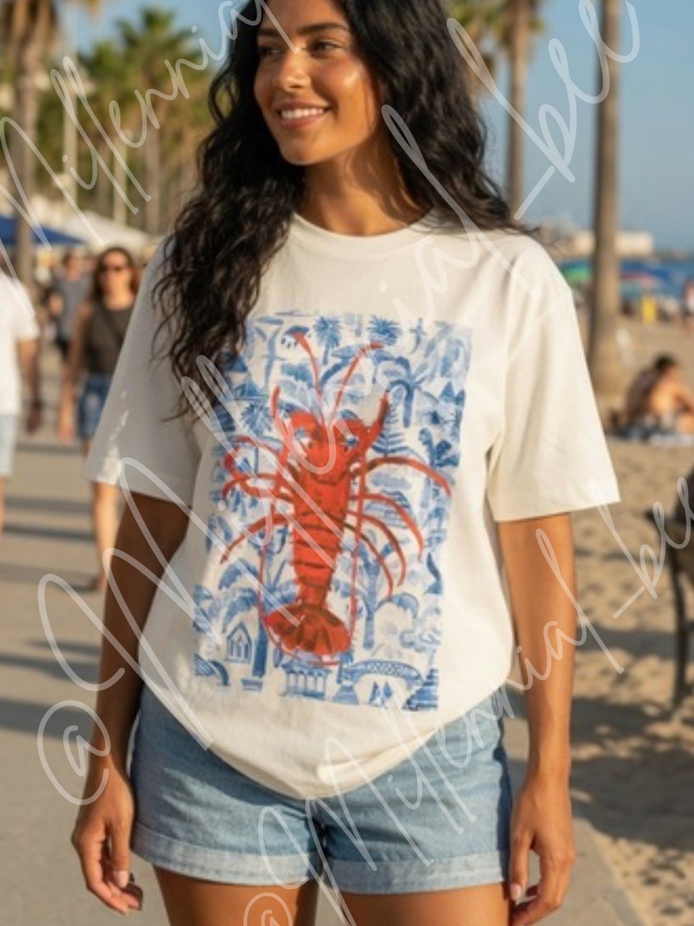 New  Florida Lobster Graphic Tee